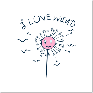 i love wind Posters and Art